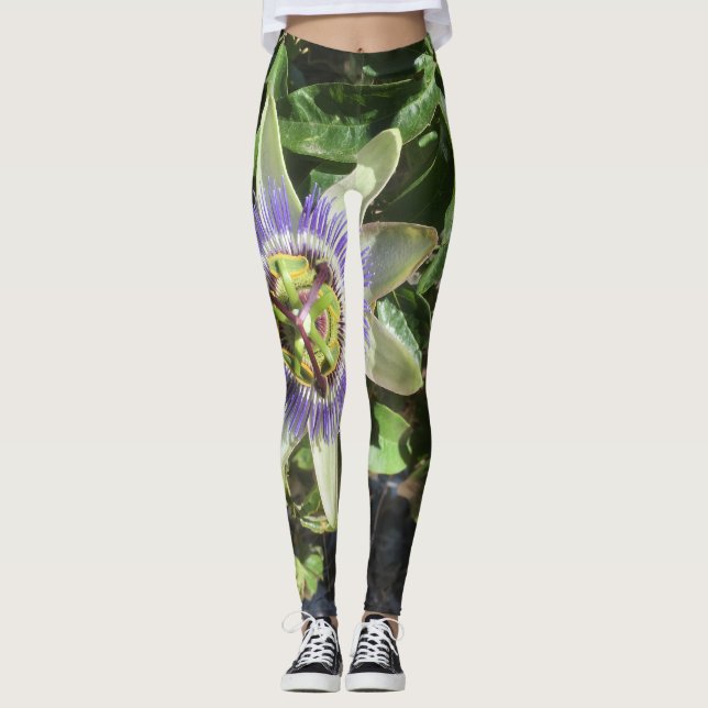 Legging Caneleiras da flor da paixão (Frente)