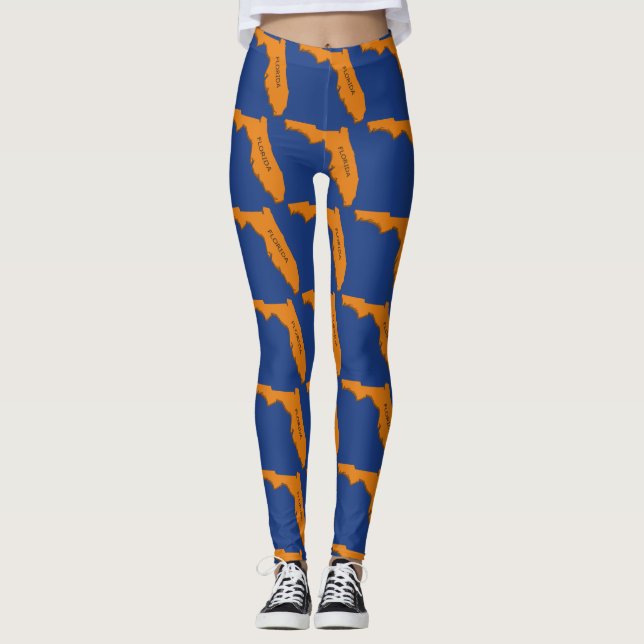 Legging Caneleiras da forma do estado de "Florida" (Frente)