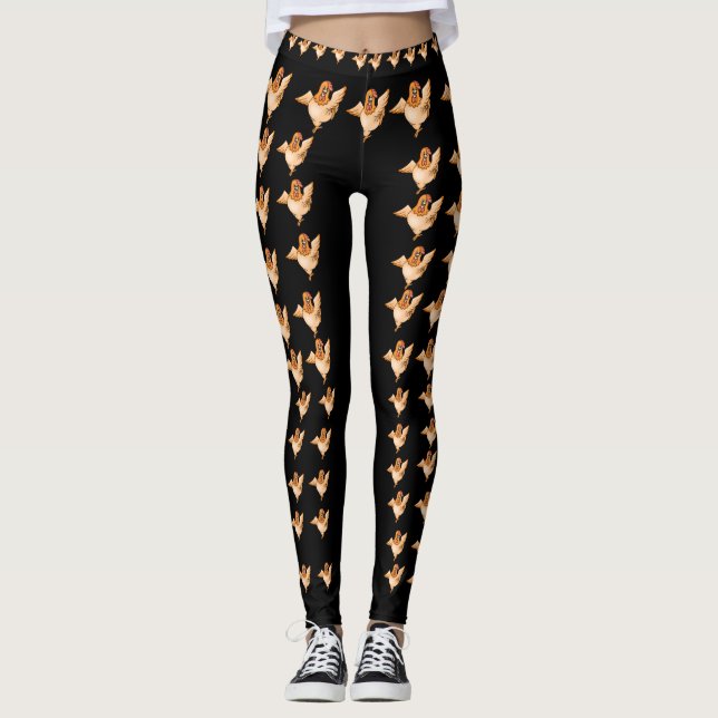 Legging Caneleiras da galinha são aquele comfy. (Frente)