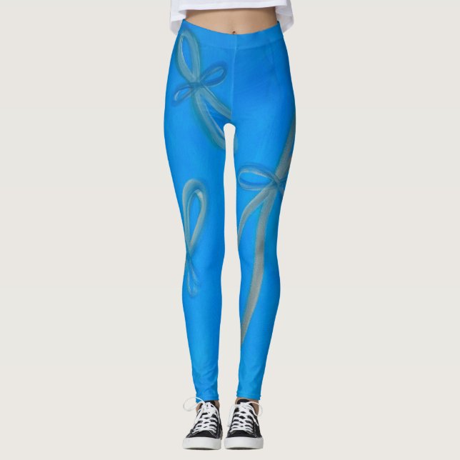 Legging Caneleiras da infinidade do anjo azul (Frente)