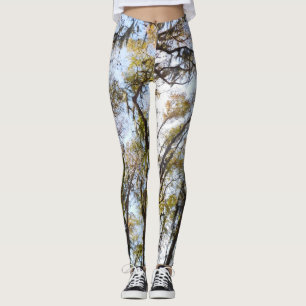 Legging caneleiras da ioga da árvore