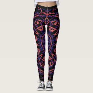 Legging Caneleiras da ioga da mandala da flor de