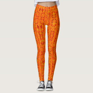 Legging Caneleiras da laranja de Aztek