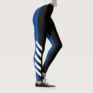 Legging Caneleiras da listra de Black'n'Blue