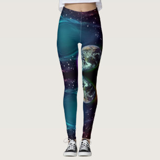 Legging Caneleiras da lua, do planeta e das estrelas