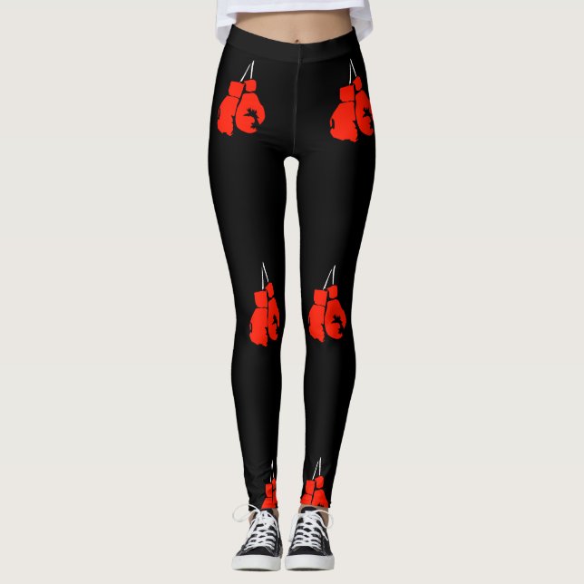 Legging Caneleiras da luva de encaixotamento (Frente)