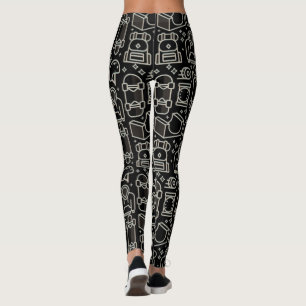 Legging Caneleiras da menina do patinador
