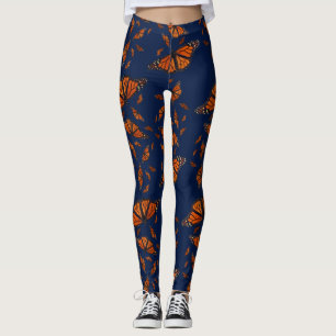 Legging Caneleiras da mistura do monarca (marinho)