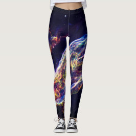 Legging caneleiras da nebulosa do véu
