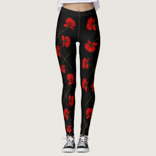 Legging Caneleiras da papoila