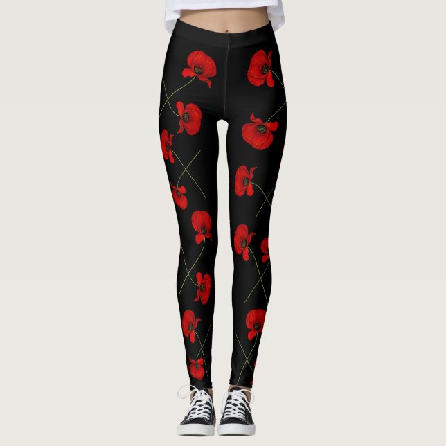 Legging Caneleiras da papoila (Frente)