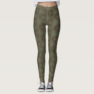 Legging Caneleiras da pena do pavão