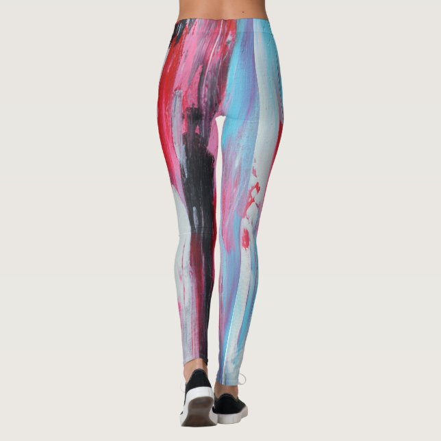 Legging Caneleiras da precipitação de Rasberry (Verso)