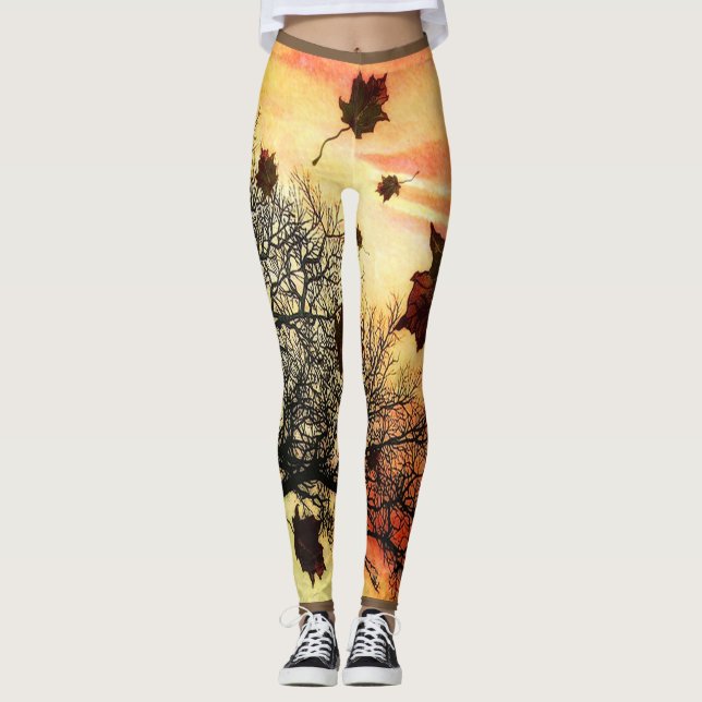 Legging Caneleiras da queda (Frente)