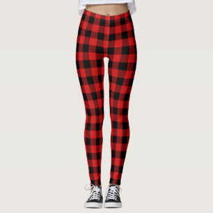 Legging Caneleiras da verificação do búfalo