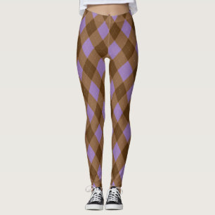 Legging Caneleiras da xadrez do estilo de Argyle