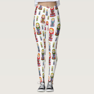 Legging Caneleiras das bonecas do russo