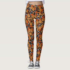 Legging Caneleiras das borboletas de monarca