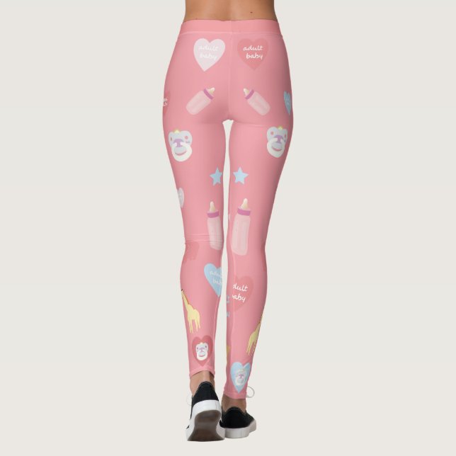 Legging Caneleiras das caneleiras ABDL do bebê/Supercute (Verso)