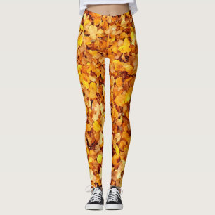 Legging Caneleiras das folhas de outono