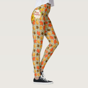 Legging Caneleiras das opções da imagem das folhas de