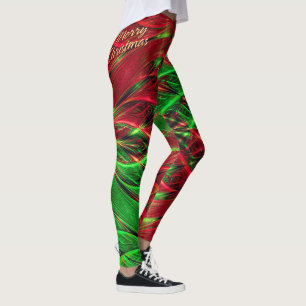 Legging Caneleiras das opções do Feliz Natal da arte 39