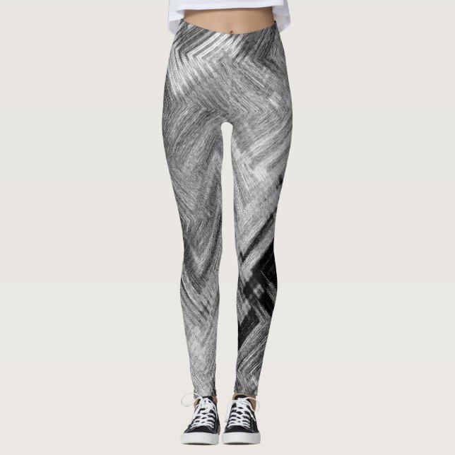 Legging Caneleiras de aço escovadas pelo artista C.L. (Frente)