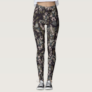 Legging Caneleiras de Boston Terrier Camo