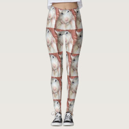 Legging Caneleiras de Bridget do rato do animal de