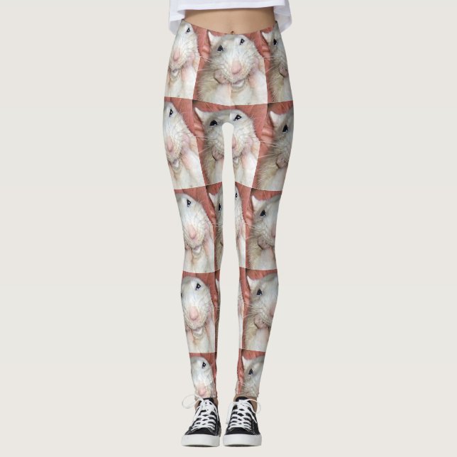 Legging Caneleiras de Bridget do rato do animal de (Frente)