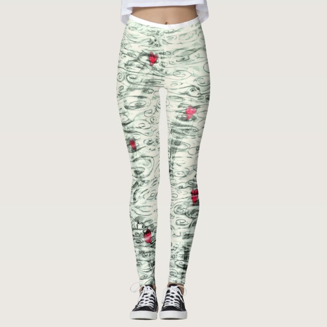 Legging Caneleiras de Floatingheart projetadas pelo (Frente)