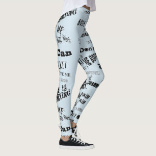 Legging Caneleiras de Gymgear - arte da palavra com
