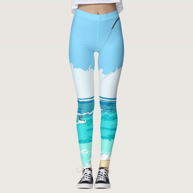 Legging Caneleiras de Kitesurf (Frente)