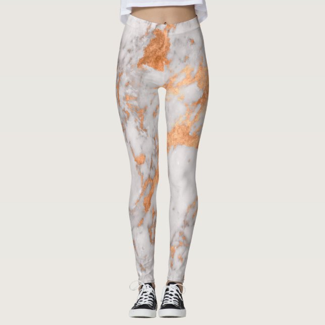 Legging Caneleiras de mármore & de cobre (Frente)