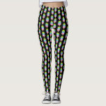 Legging Caneleiras de néon coloridas do sorvete do<br><div class="desc">Caneleiras de néon coloridas do sorvete do popsicle da cor. Design frutado do teste padrão do pirulito do gelo com fundo preto feito sob encomenda. O athleisure na moda do exercício arfa para o verão, a malhação, o gym, o treinamento, o corredor, a ginástica aeróbica, o lolly do gelado do...</div>
