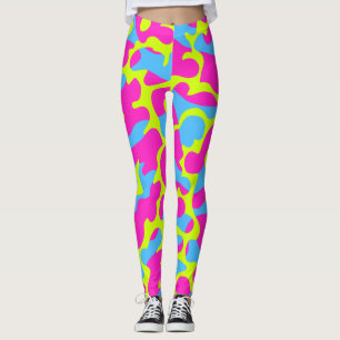 Legging Caneleiras de néon de Camo