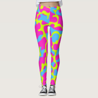 Legging Caneleiras de néon de Camo