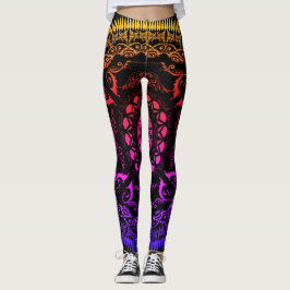 Legging Caneleiras de Patern da mandala