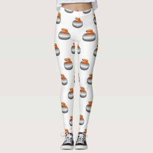 Legging Caneleiras de pedra de ondulação de Emoji