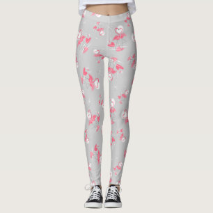 Legging Caneleiras do amor do flamingo multi