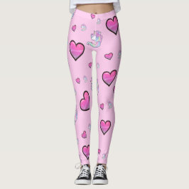Legging Caneleiras do amor do unicórnio