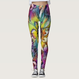 Legging Caneleiras do Aquarelle da dália