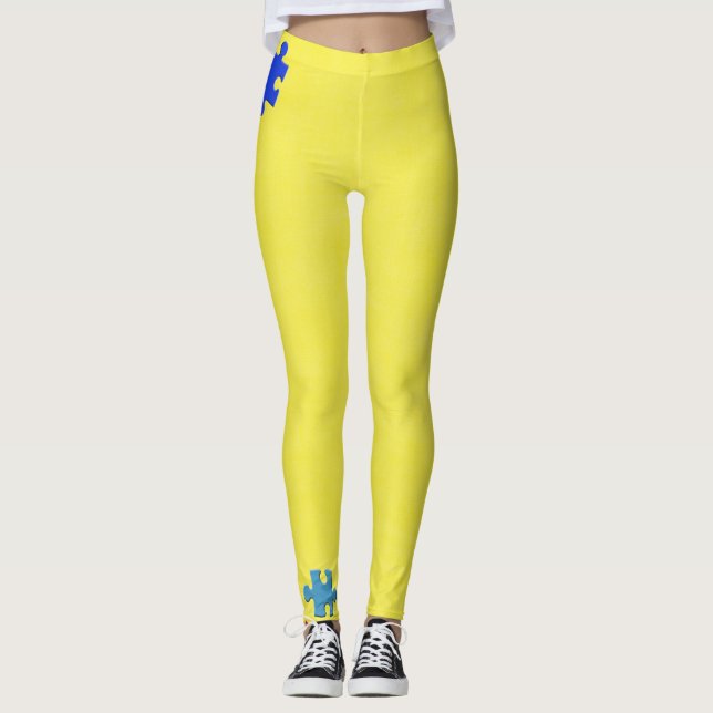 Legging Caneleiras do autismo (Frente)