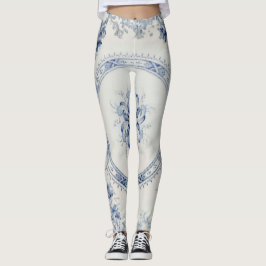 Legging Caneleiras do azul de Victoria