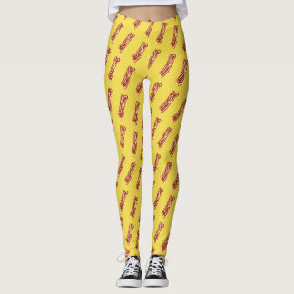 Legging Caneleiras do bacon do pixel