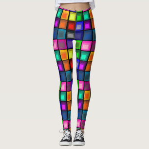 Legging Caneleiras do bloco da cor de Josef Albers