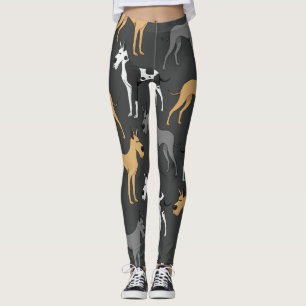 Legging Caneleiras do cão de great dane impressas