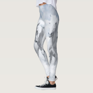 Legging Caneleiras do cavalo branco