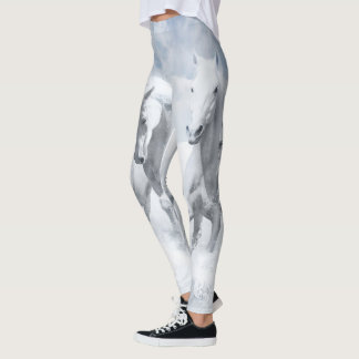Legging Caneleiras do cavalo branco