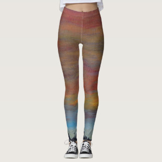 Legging Caneleiras do céu do por do sol